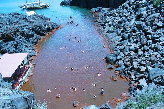 Santorini Volcanic Islands Cruise: Volcano, Hot Springs and Thirassia - Palea Kameni and the short swim to thermal water