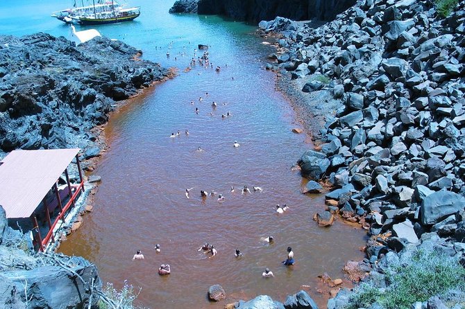 Santorini Volcanic Islands Cruise: Volcano,Hot Springs,Thirassia and Oia Sunset - Thirassia: lunch, steps, and limited time