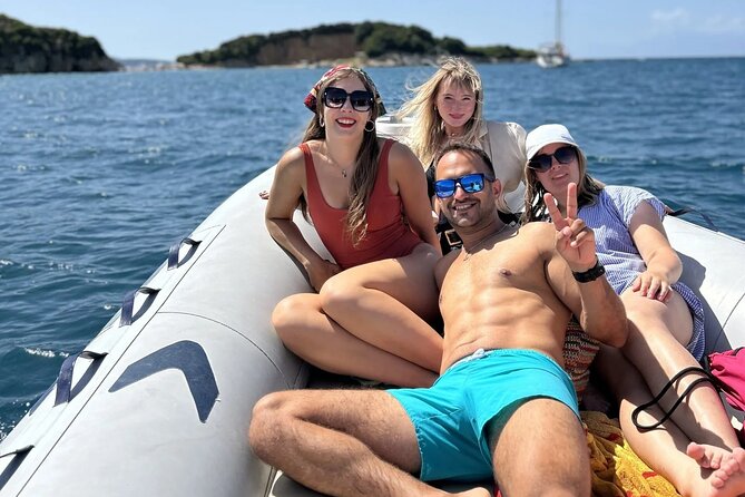 Speedboat Tour Swimming in the Five Island of Ksamil - Leaving Mango Beach in Ksamil