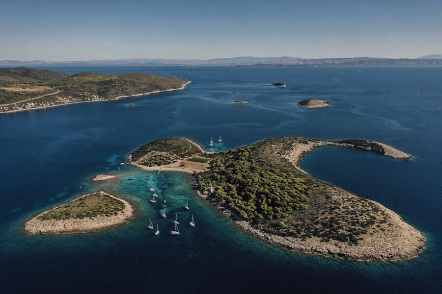 Split: Blue Cave and 5 Islands Tour - Stiniva Cove and the first proper swim