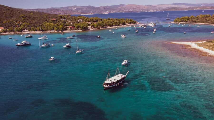 Split: Blue Lagoon & 3 Islands Tour with Lunch & Hidden Bay - A long Adriatic day for $76