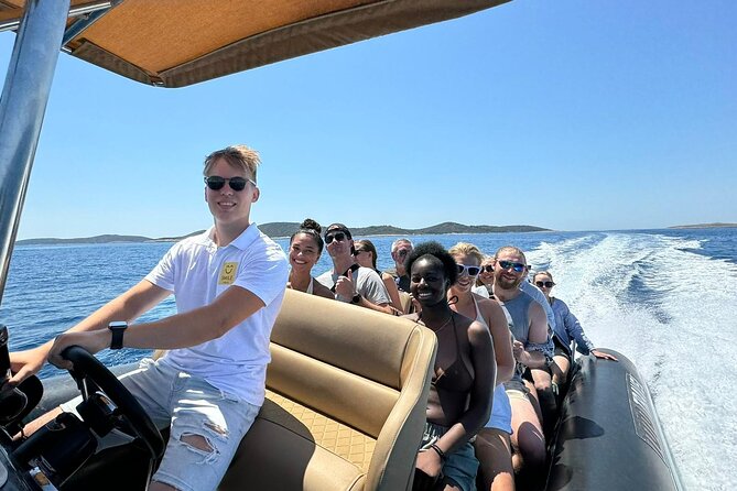 Split: Blue Lagoon, Hvar, Brač, 6 Islands Boat Tour - Small Group - Labadusa Beach on Čiovo: a short final swim