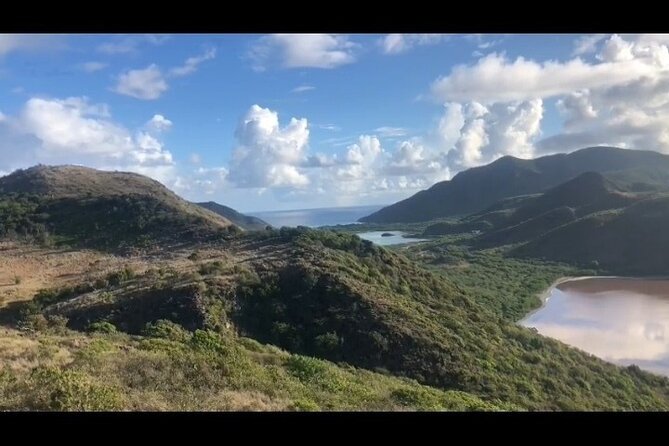 St Kitts 360 Island Sightseeing Tour - Middle Island and the view toward Brimstone Hill
