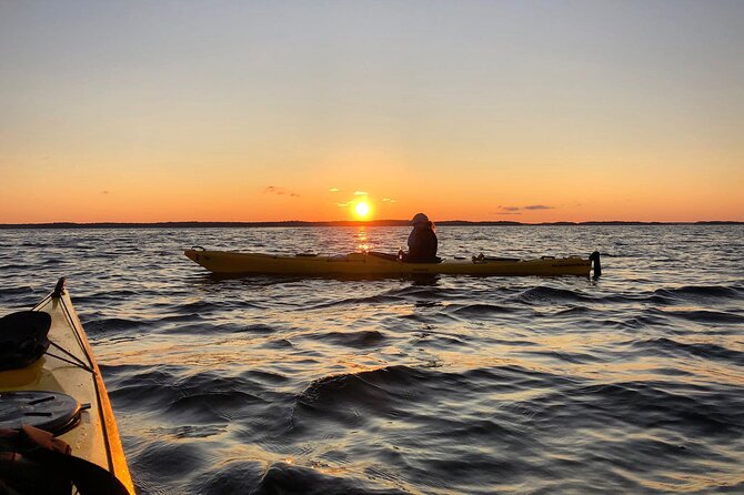 Sunset Kayak Tour in the Stockholm Archipelago + Swedish Fika - Paddling through the Stockholm archipelago
