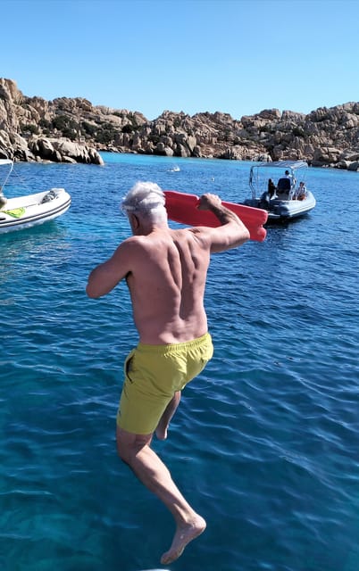 Tour of the islands of the archipelago with lunch and drinks - The final snack and sail back to Palau or La Maddalena