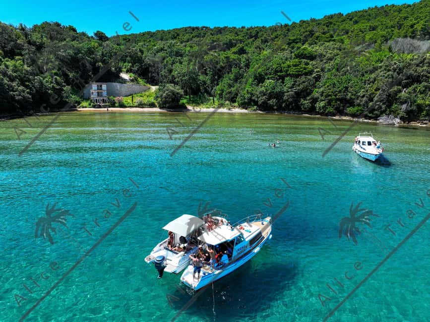 Zadar: 3 Island Speedboat Tour with Wine and Snorkeling - Meeting the boat and crossing to Kostanj Bay