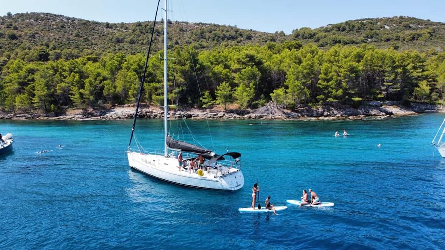 Zadar: Three island Daysailing tour - Sailing, SUP, and Snorkeling Stops
